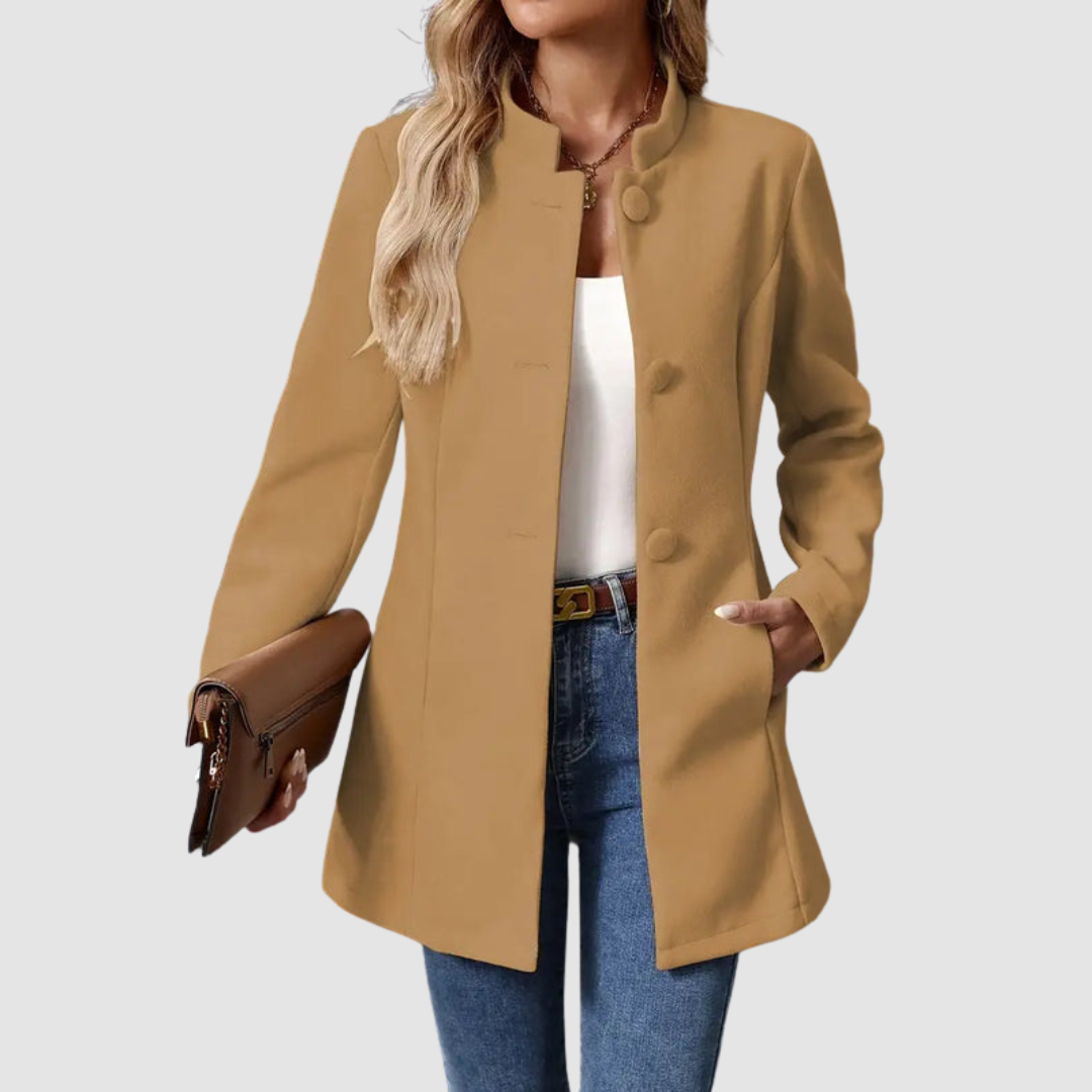 Modique™ - Elegant & Timeless Coat with Stand-up Collar