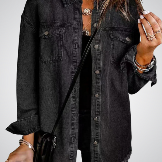 Mathilde™ - Klassisk Jeansjacka för Vardagsbruk