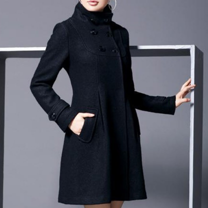 Solvara™ - Elegant Jacka med Didfickor och Huva