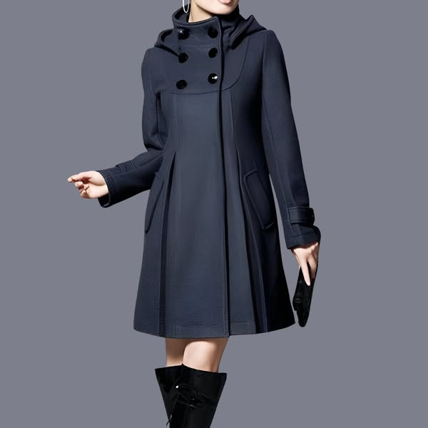 Solvara™ - Elegant Jacka med Didfickor och Huva