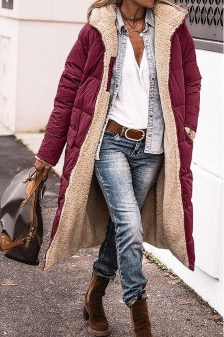 Sophia™ - Elegant och Bekväm Vändbar Kappa