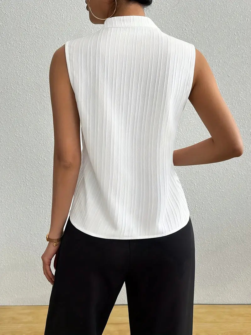 Roma Striped Sleeveless Top