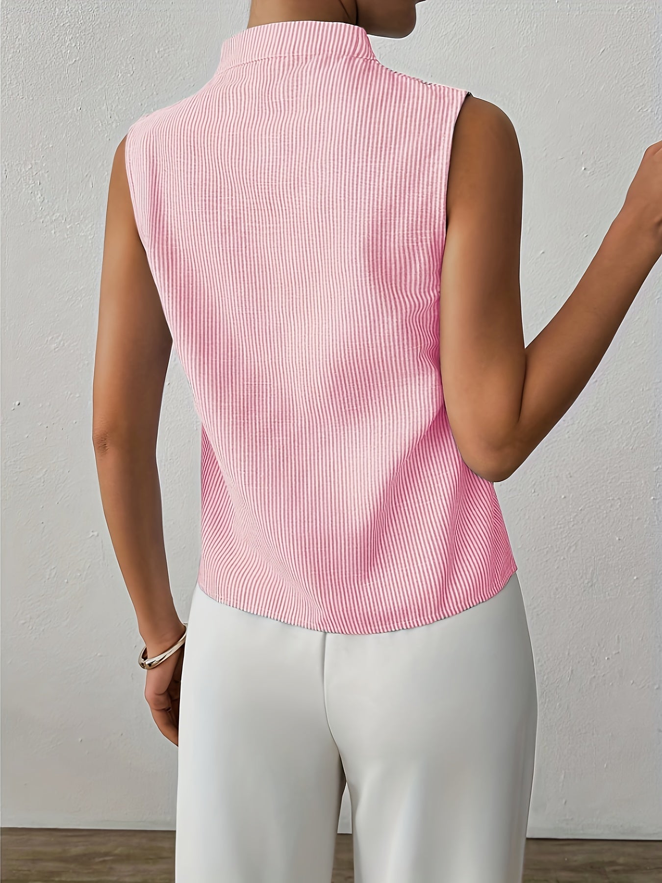 Roma Striped Sleeveless Top