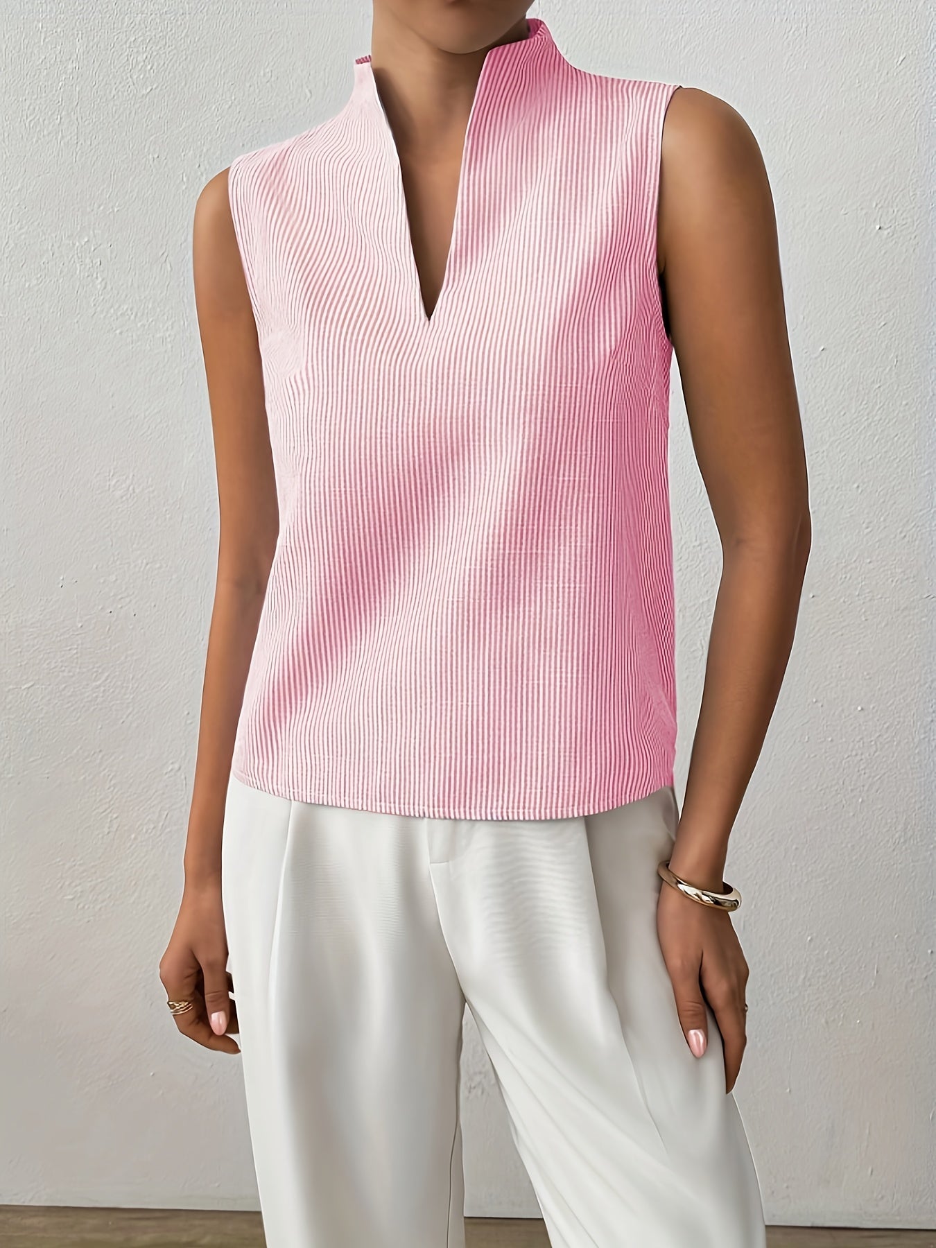 Roma Striped Sleeveless Top