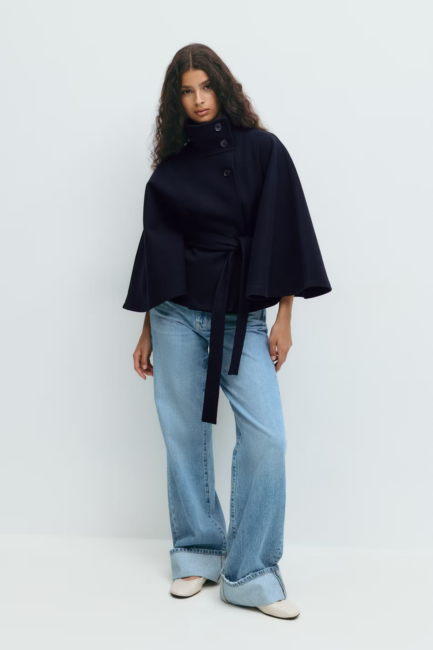 SARILLE | Belt Cape Jacket