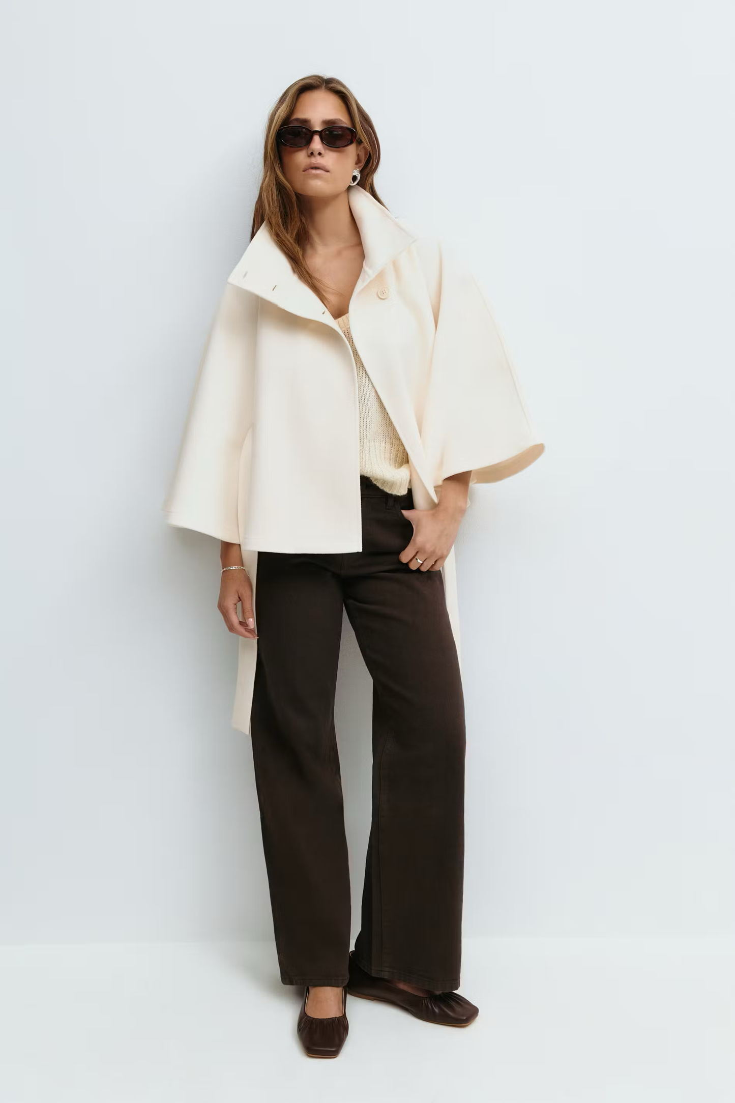 SARILLE | Belt Cape Jacket